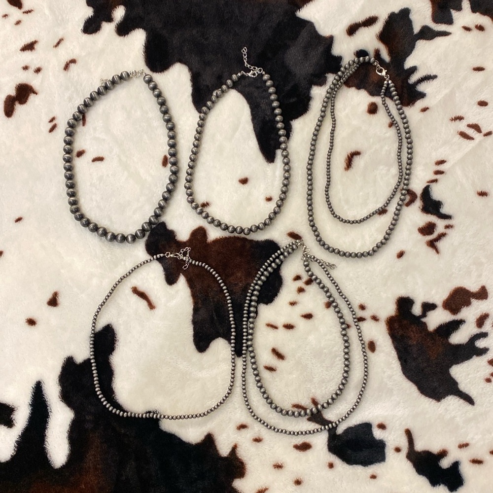 2/$20 Faux Navajo Pearl Chokers